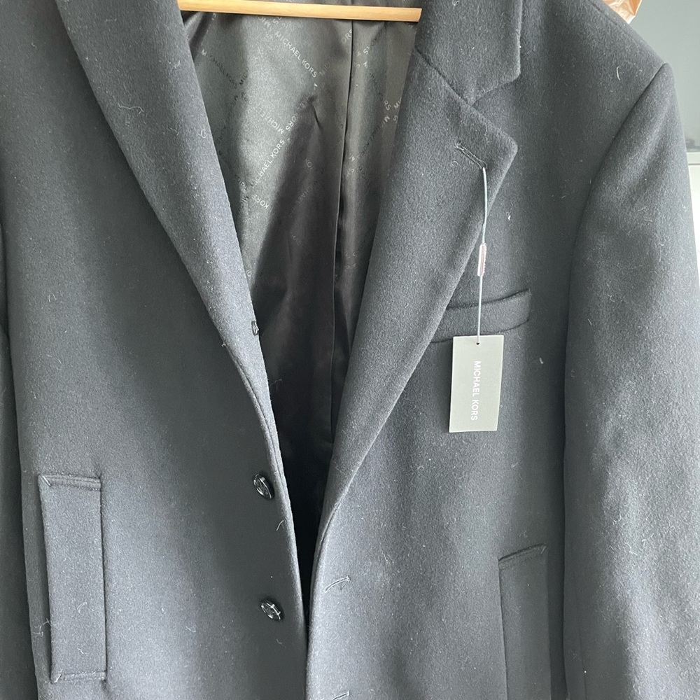 Men’s Michael Kors black pea coat